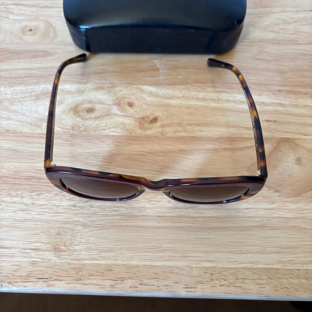 Coach Tortoise Brown and Gold Sunglasses, Coach Cat Eye Sunglasses Case Included - Picture 9 of 16